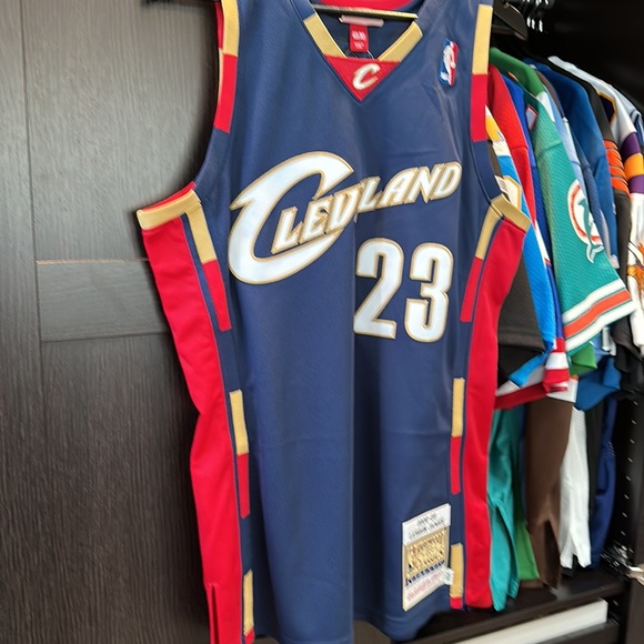 LeBron James Cleveland Cavaliers Mitchell & Ness 2008-09 Authentic NBA Jersey 40 - Picture 4 of 12